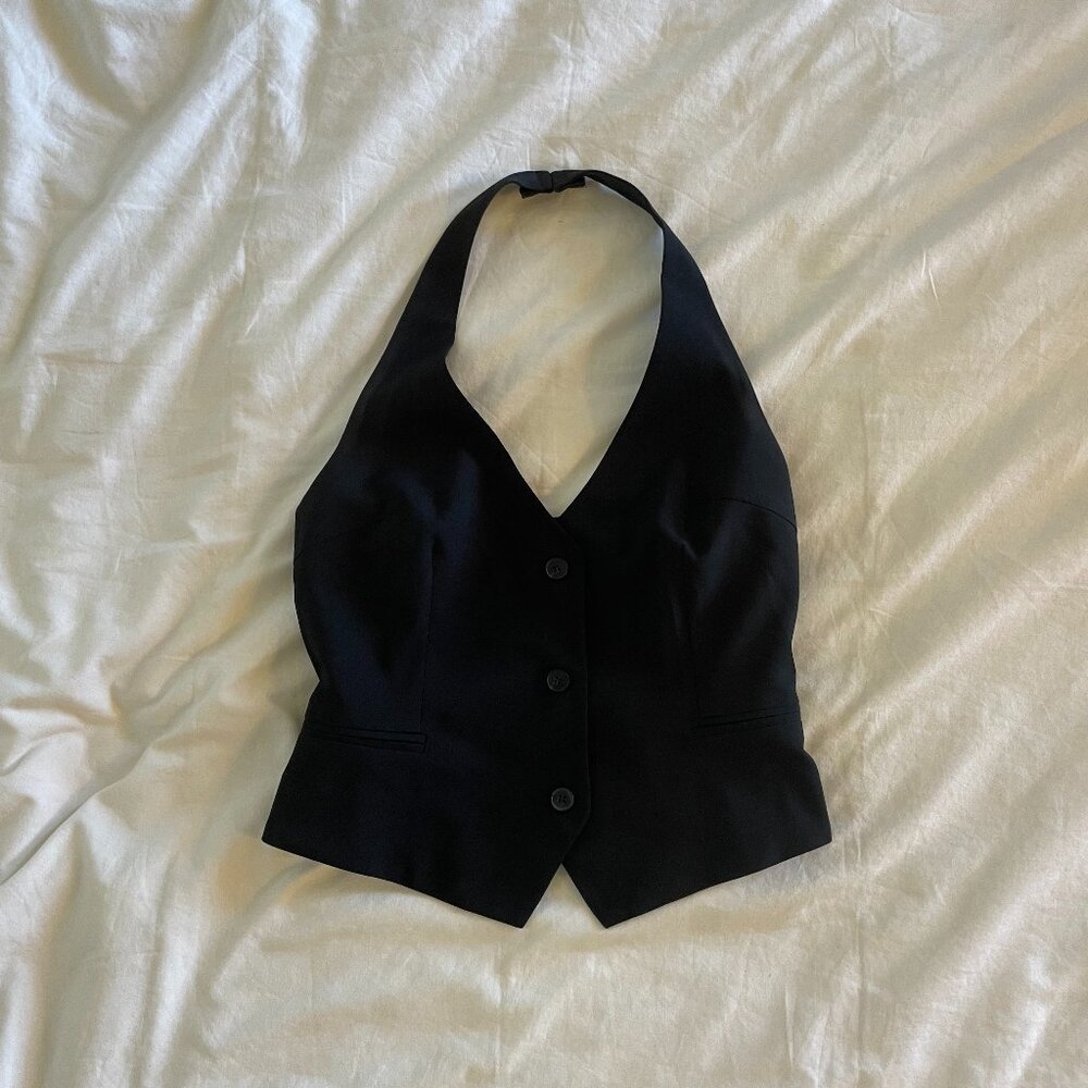 ASOS DESIGN tailored vest in black